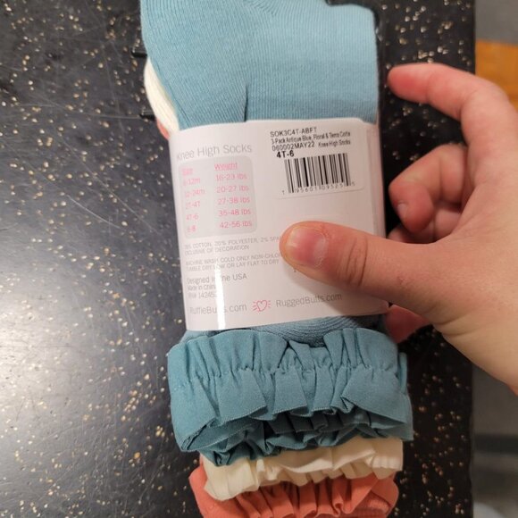 Ruffle Butts 3 pack knee high socks - Picture 2 of 2